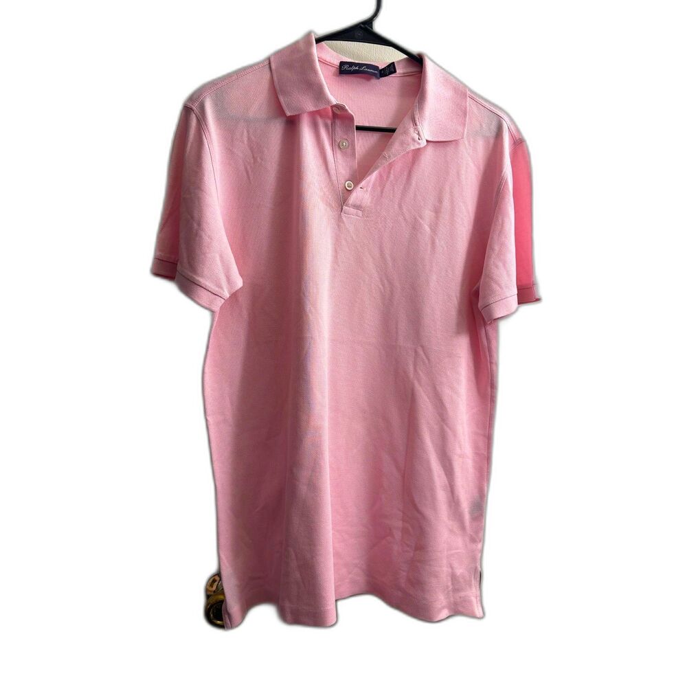 Men's Ralph Lauren Purple Label Polo Pink Size S Golf 100% Cotton
